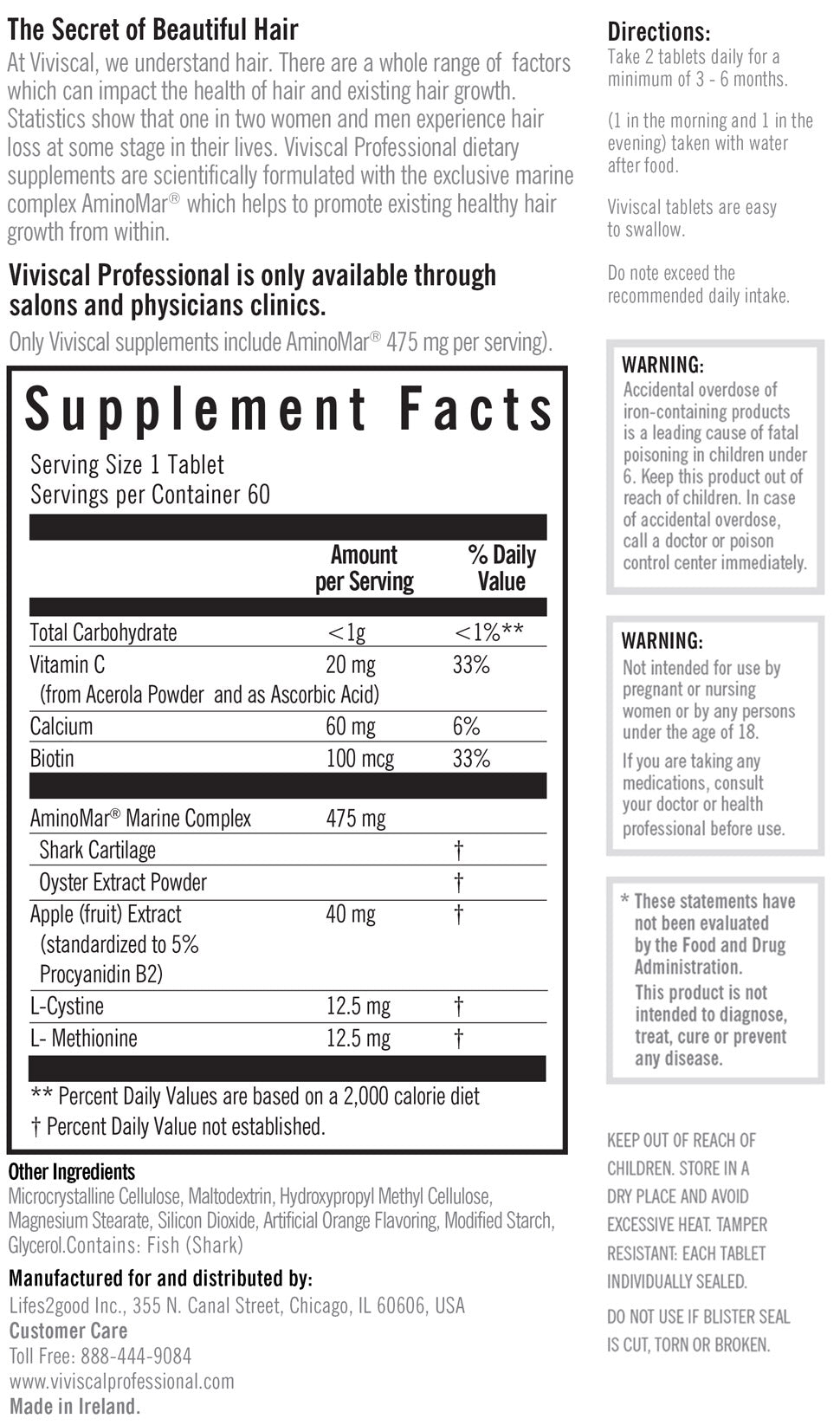 Viviscal Professional Strength Hair Growth Supplement