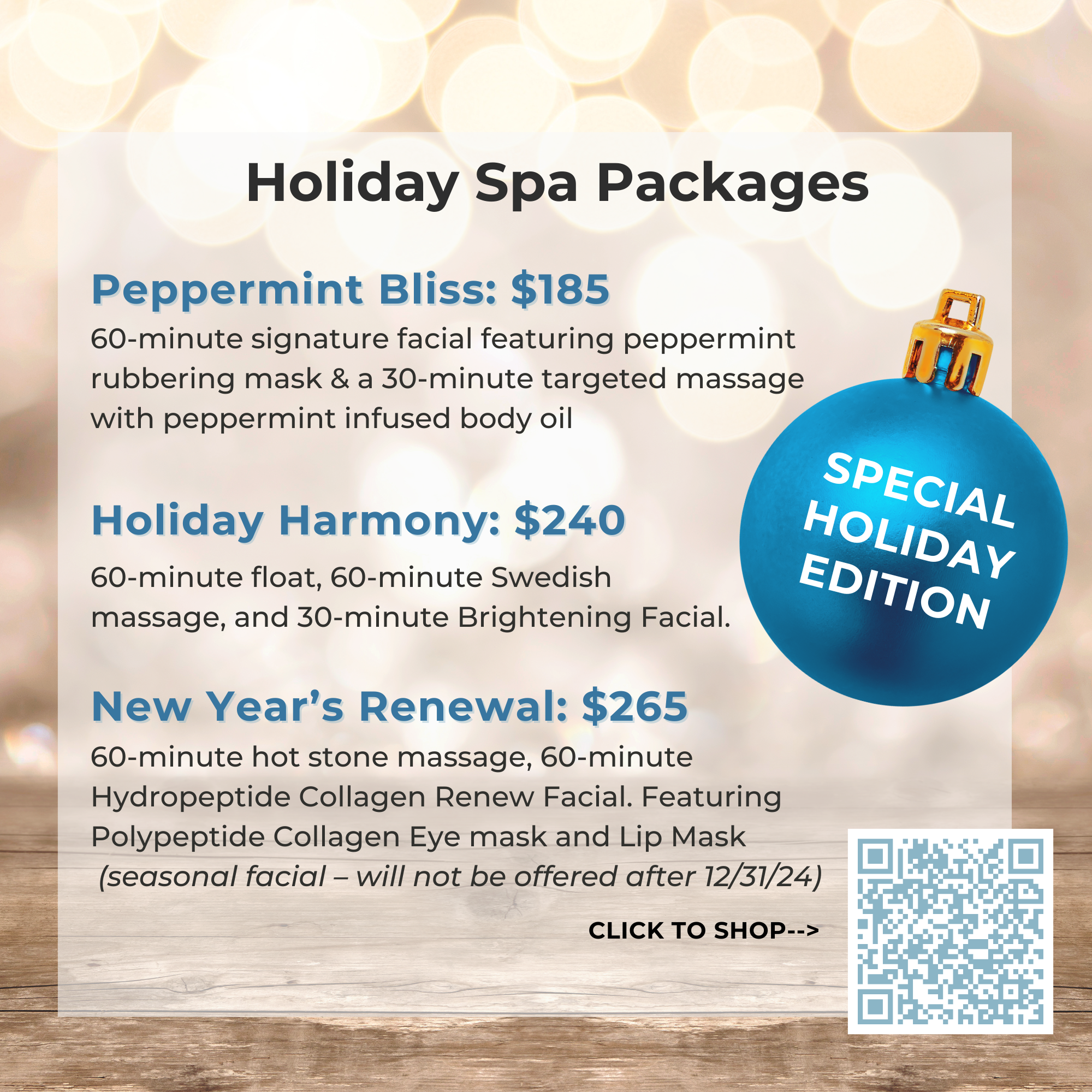 Wish Book - Holiday Spa Packages